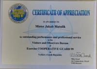 Certificate of Appreciation