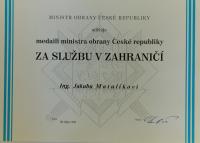 Medaile za službu v zahraničí