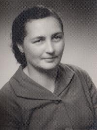 Marie after returning from prison in 1957