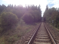 Místo, kde partyzáni přepadli německý transport