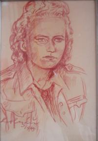 Miluška Zedníčková (Břečková) v I. čs. partyzánské brigády Jana Žižky  