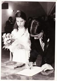 Svatba s Helenou Černou (rozenou Hukalovou)