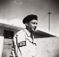 Avraham Harshalom, voják izraelské armády, 1949