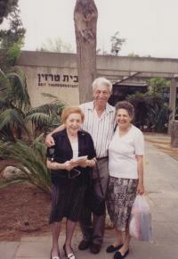 With husband Walter and Anna Lorencová, Bejt Terezin 1994