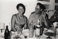 With wife Ela, Passover 1967