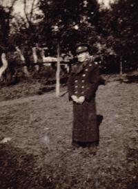 Miroslav Klimeš ve vypůjčené uniformě od Pepíčka Krásného