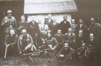 Sudetoněmecký Freikorps v roce 1938 ve vedlejší obci Hraničná (Grenzbesetzung)