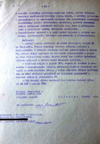 The desertion of Alois Bodor from the Nový Žďár company (1953). Corrective instructions from the Border Guard commander, Brigadier General Ludvík Hlaváček (10)