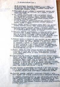 The events of August 1968. An order from Aš garrison commander, Lieutenant Colonel Miroslav Tomeš, from 7 September 1968 (3)