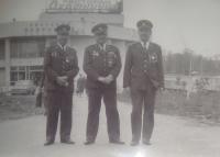 Josef Vyletěl on the right, in Moscow