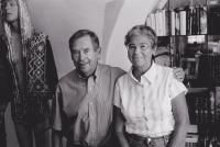 Helena Illnerová with Václav Havel