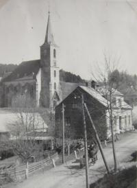 Horní Údolí before the deportation of the German inhabitants