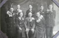 Recruits in 1939 - in the middle father Josef Mastny as deputy Mayor