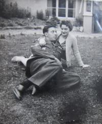 Brother-in-law Václav Ruprecht in the RAF with his English wife Iris