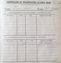 Qualification of first pilot
