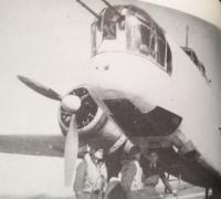 At the aircraft 1944 England
