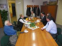 Meeting with Mayor-agent scouts Mr. Bosak, Mrs. Hofmanová, editor Vl. Rogr, Mayor Ivo Rubík and vice Jaroslav Hložek and Martin Hrabánek
