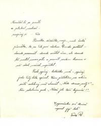 Sheet from a diary written by A. Rozenkrancem daughter