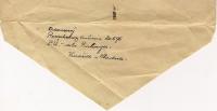 Letter from prison-envelope