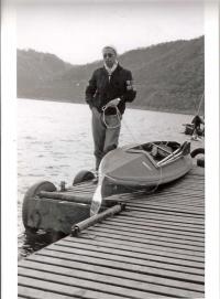 Jenő Ivánfi at Rursee, 1959