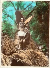 With two Georgian boys 