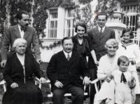 The Baghy family in the thirties