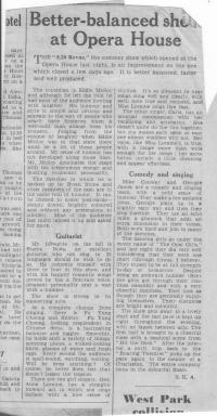 A newspaper article about Mr Stanley Nova and his band