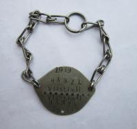 Vojenská známka Vlastimila Hanzla