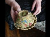 An earthen mug from prison from her friend Maruška