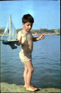 Bibiana Wallnerová s vlastní jachtou (1962) 