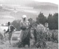 1937 Miloslav Stingl s prarodiči v Záluží