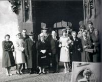 Svatba M. Stingla a Dagmar Šlampové, 1963