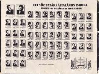 A Felsőcsatári Általános Iskola végzős osztálya 1966-ban