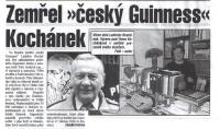 Zemřel český Guiness