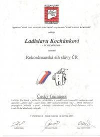 Ocenění in momoriam 12. 6. 2004