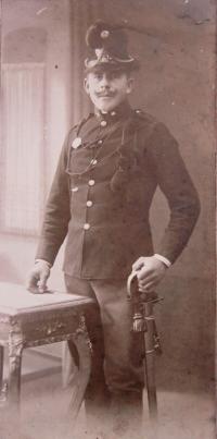 Father Josef Nevtípil in World War I