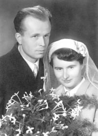 Zdeněk Navrátil, wedding, 1956