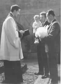 Christening in Plzeň 1963