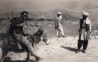 Jan Jeník na oslu v Afghánistánu - cca 1961