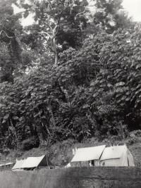 Tábořiště Jana Jeníka při expedici po západní Ghaně - cca 1966