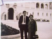 Mother came to visit her son