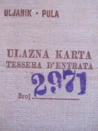 Permission for entering into the shipyard "Uljanik"