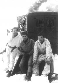 Zimní výcvik v Mrákotíně (Pan Foršt uprostřed)