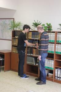 Návštěva žáků ZŠ Brána v jičínském archivu (09/04/2015)