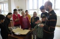 Pupils of the Elementary School "Brána" Visiting the Archive of Jičín (09/04/2015)