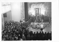 Pohřeb Hany Benešové, Praha - Strašnice 7.12.1974