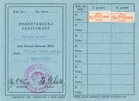 Letecká legitimace Karla Hoška