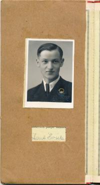 Studijní průkaz Karla Hoška