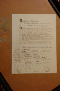 Pracovní tábor Klettendorf: Blahopřání tchánovi k narození dcery