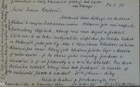Letter of George Voskovec to Ivana Rezková - detail